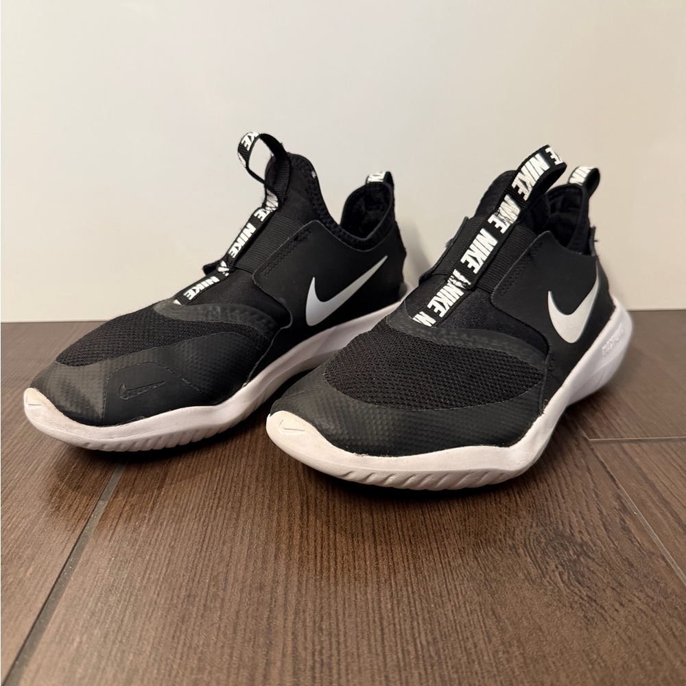 Nike Black and White Slip-On Sneakers